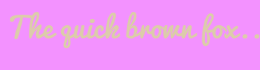 Image with Font Color DCCCAA and Background Color F392FF